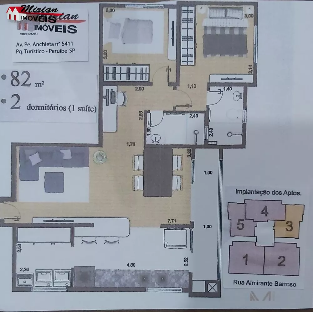 Apartamento à venda com 2 quartos, 82m² - Foto 2