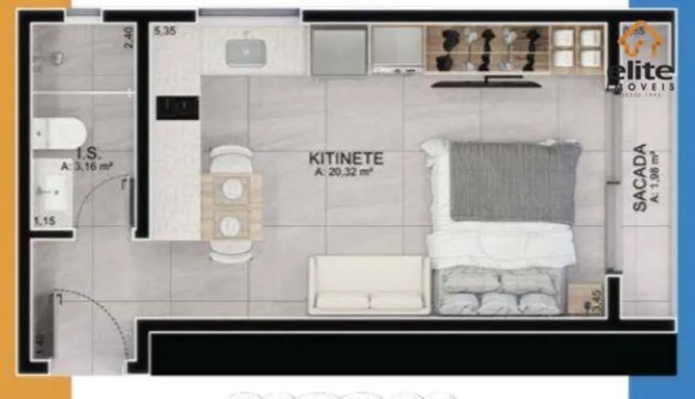 Kitnet-Studio, 30 m² - Foto 5