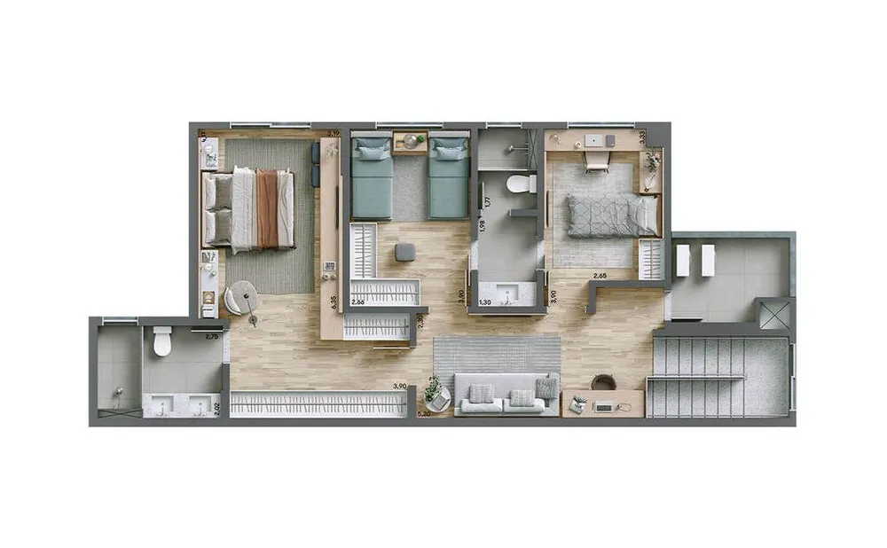 Apartamento, 2 quartos, 69 m² - Foto 13