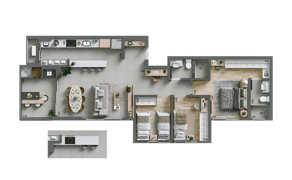 Apartamento, 2 quartos, 69 m² - Foto 14