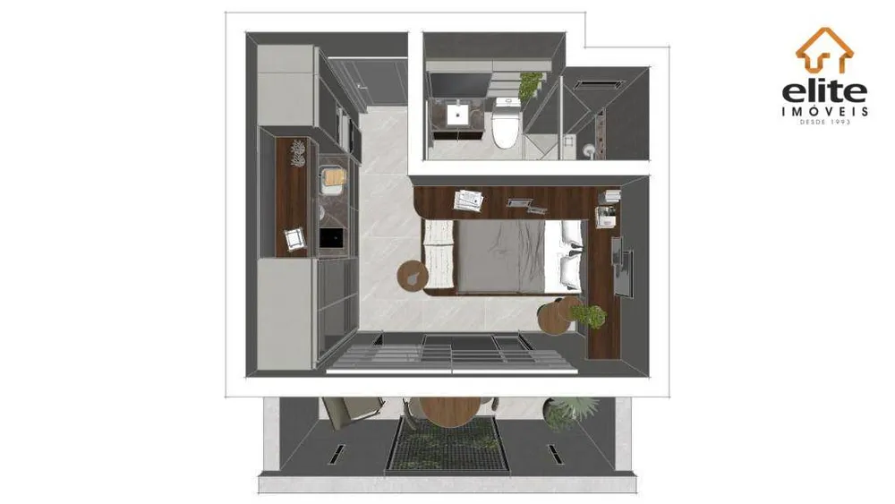 Kitnet-Studio, 17 m² - Foto 3