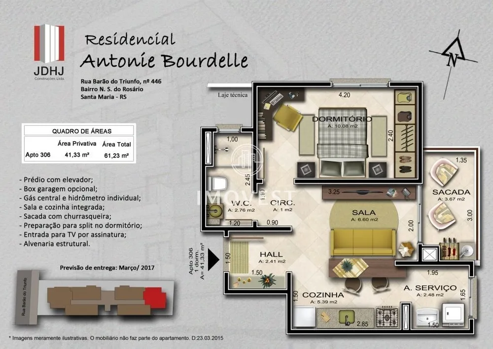 Apartamento, 1 quarto, 58 m² - Foto 2