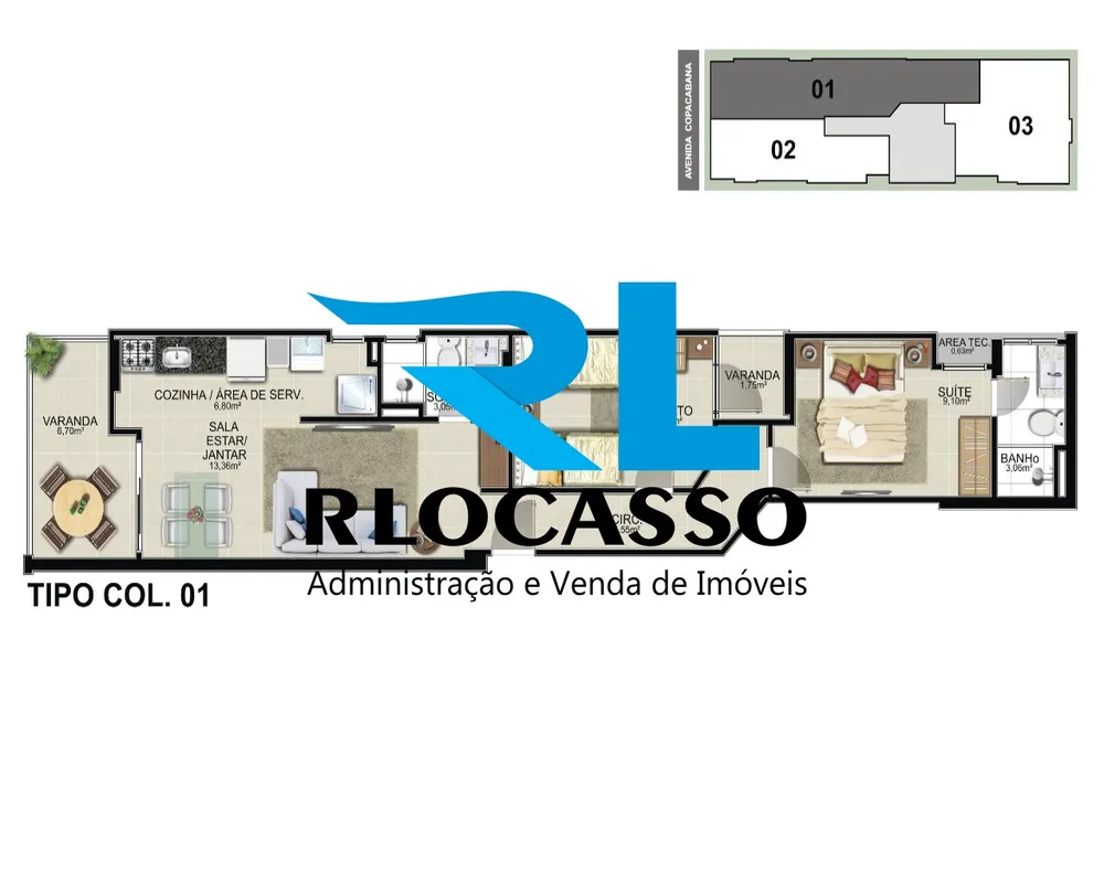 Apartamento, 62 m² - Foto 3
