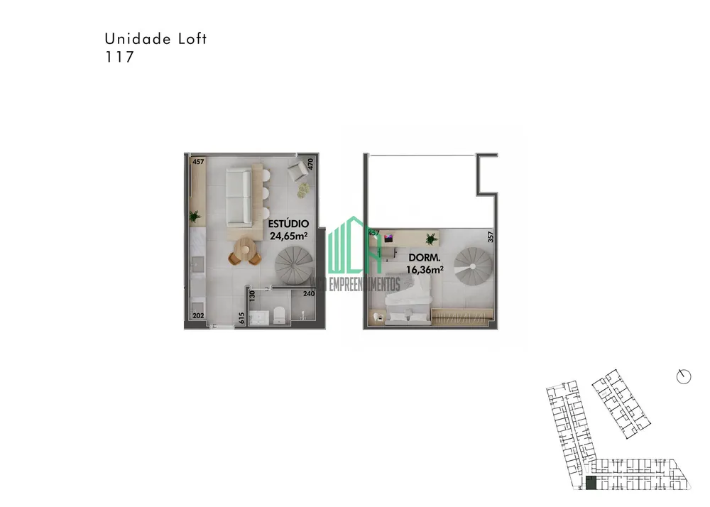 Apartamento, 1 quarto, 50 m² - Foto 1