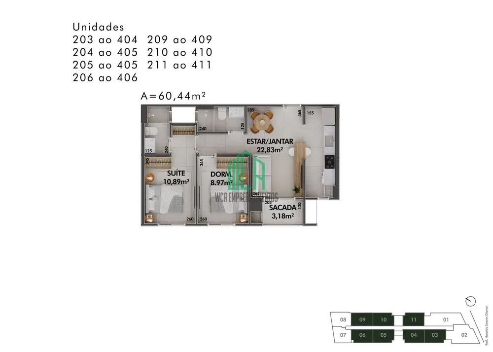 Apartamento, 2 quartos, 60 m² - Foto 3