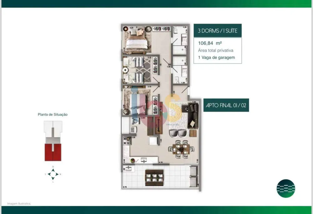 Apartamento, 2 quartos, 82 m² - Foto 4