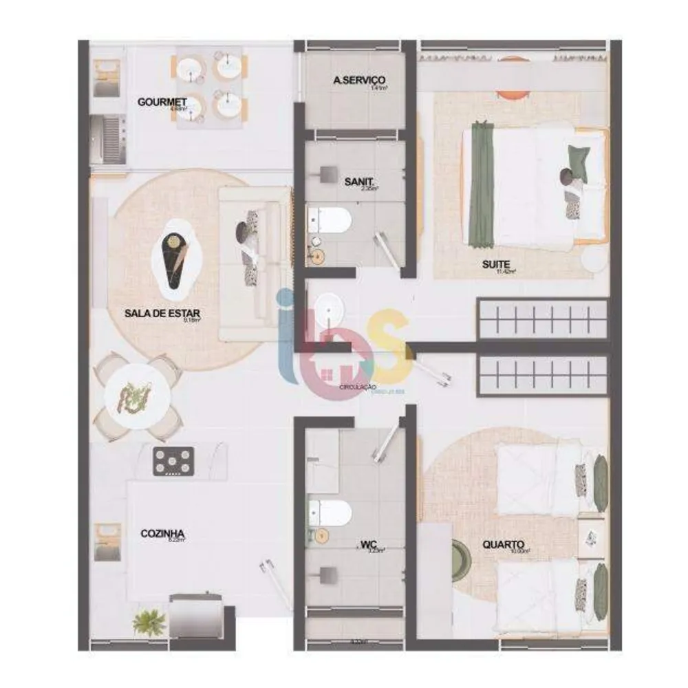 Apartamento, 2 quartos, 61 m² - Foto 12
