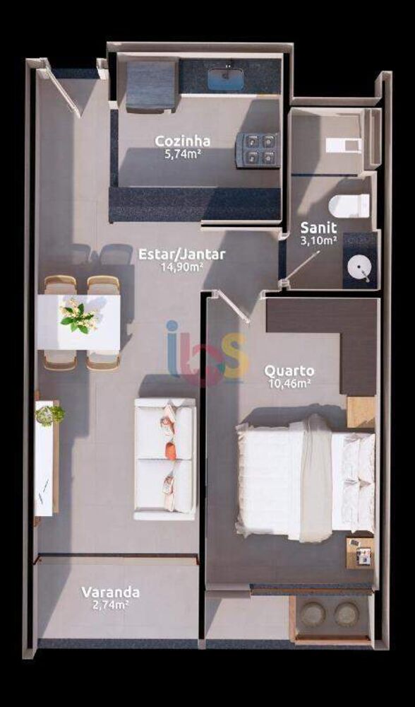 Apartamento, 1 quarto, 37 m² - Foto 19