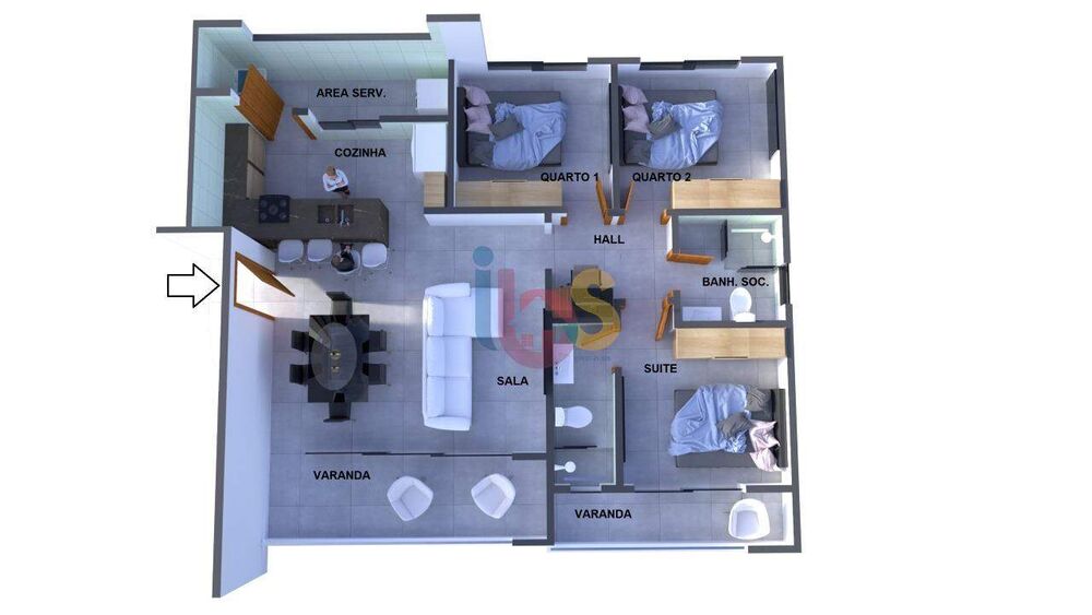 Sítio, 2 quartos, 1000 m² - Foto 5