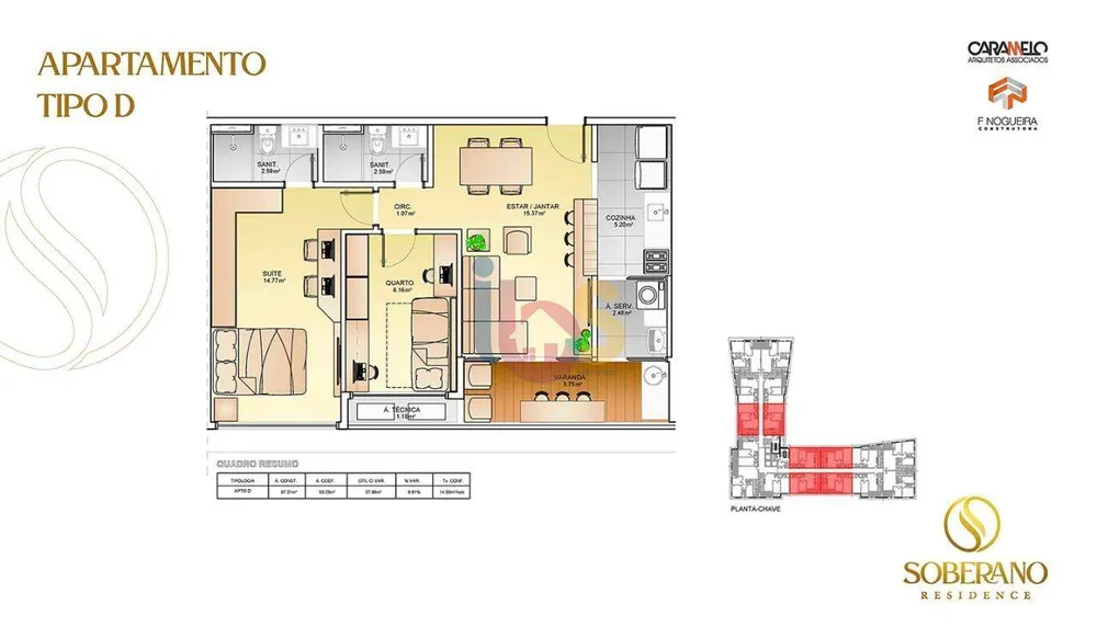 Apartamento, 2 quartos, 67 m² - Foto 11