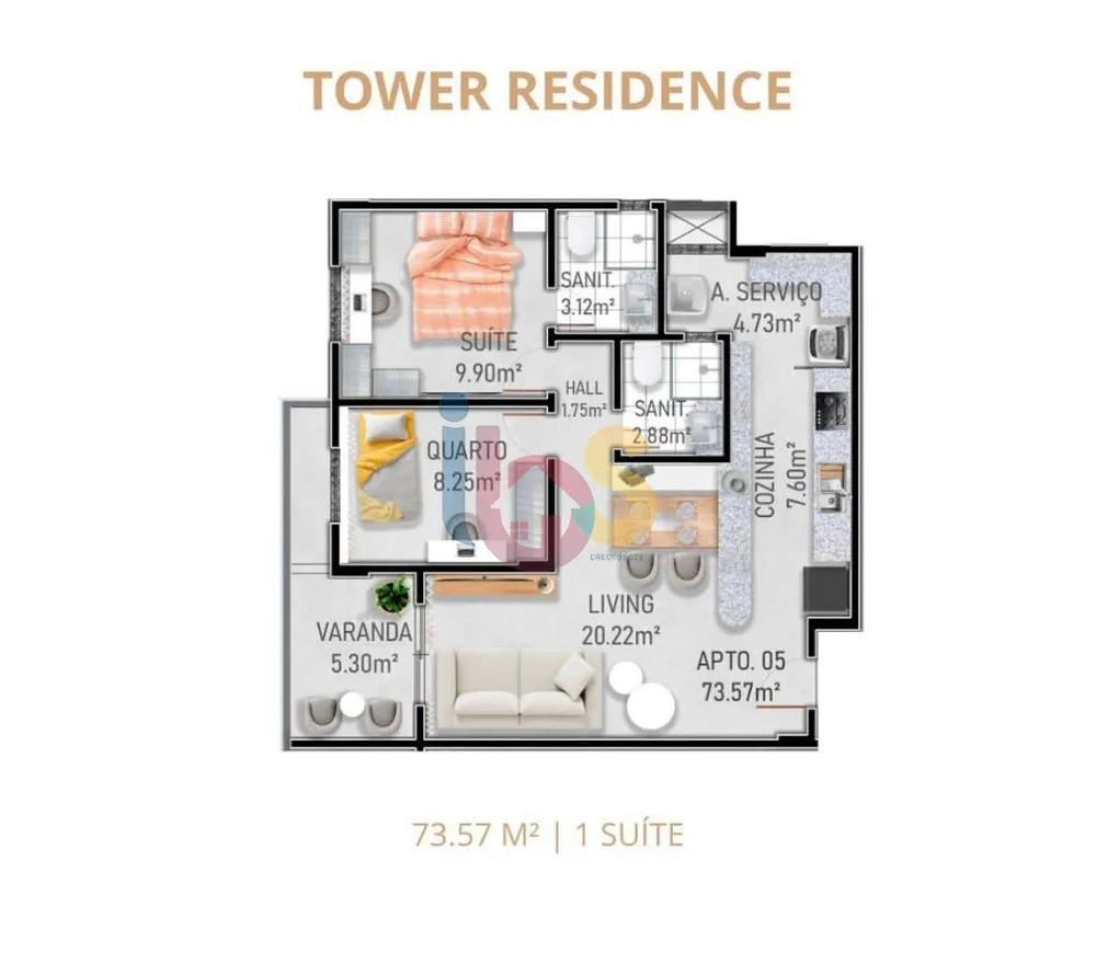 Apartamento, 2 quartos, 74 m² - Foto 6