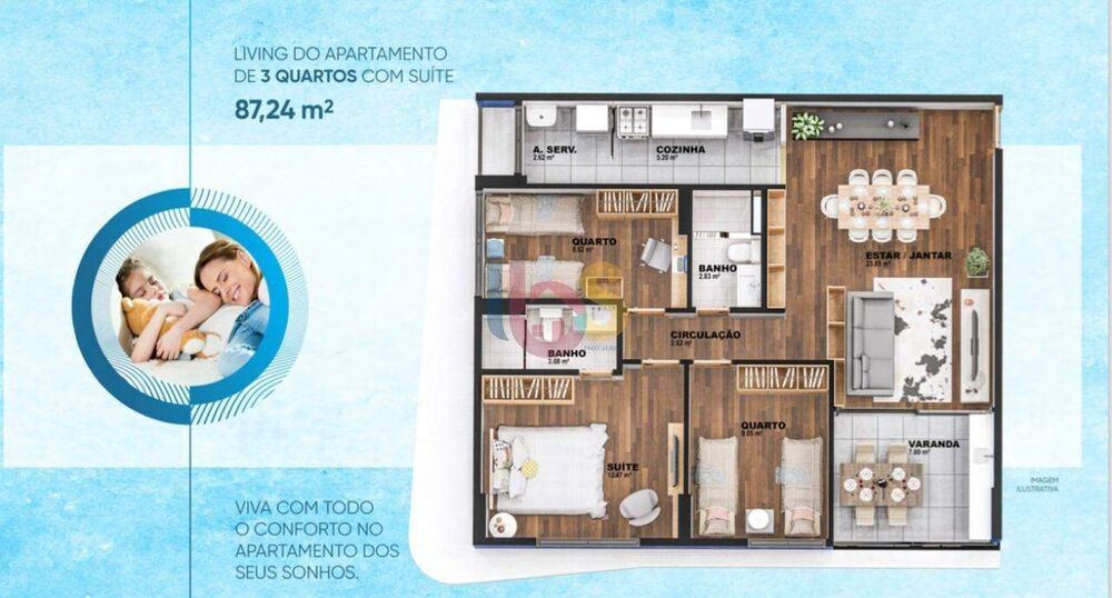 Apartamento, 3 quartos, 88 m² - Foto 4