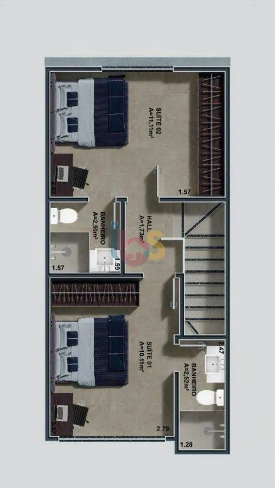 Apartamento, 2 quartos, 70 m² - Foto 7