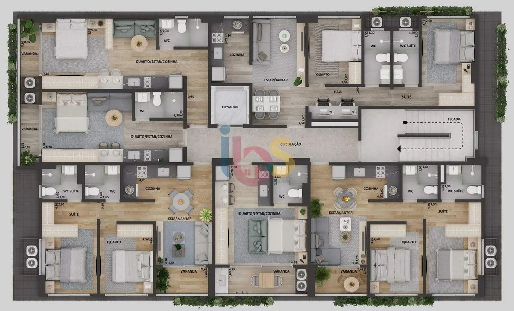 Apartamento, 1 quarto, 34 m² - Foto 6