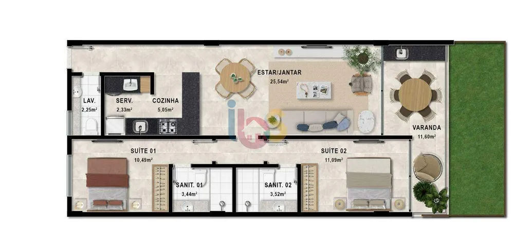 Apartamento, 2 quartos, 119 m² - Foto 13