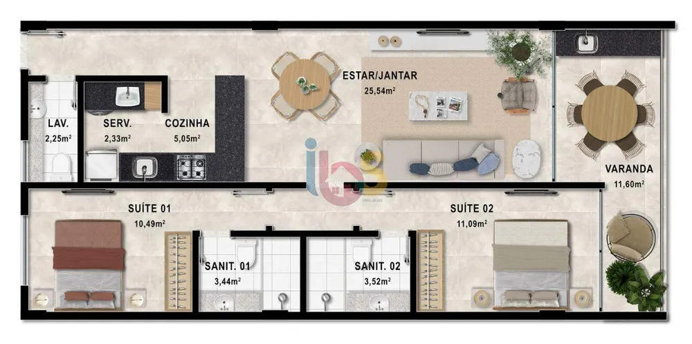 Apartamento, 2 quartos, 119 m² - Foto 15
