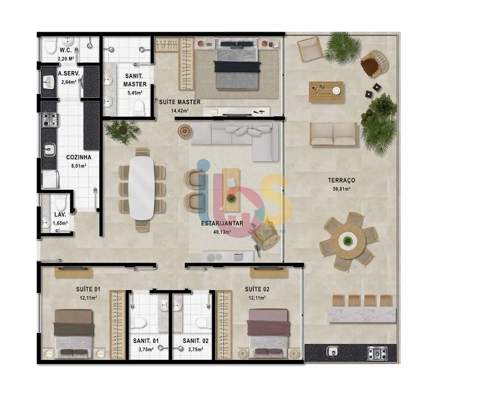 Apartamento, 2 quartos, 119 m² - Foto 12