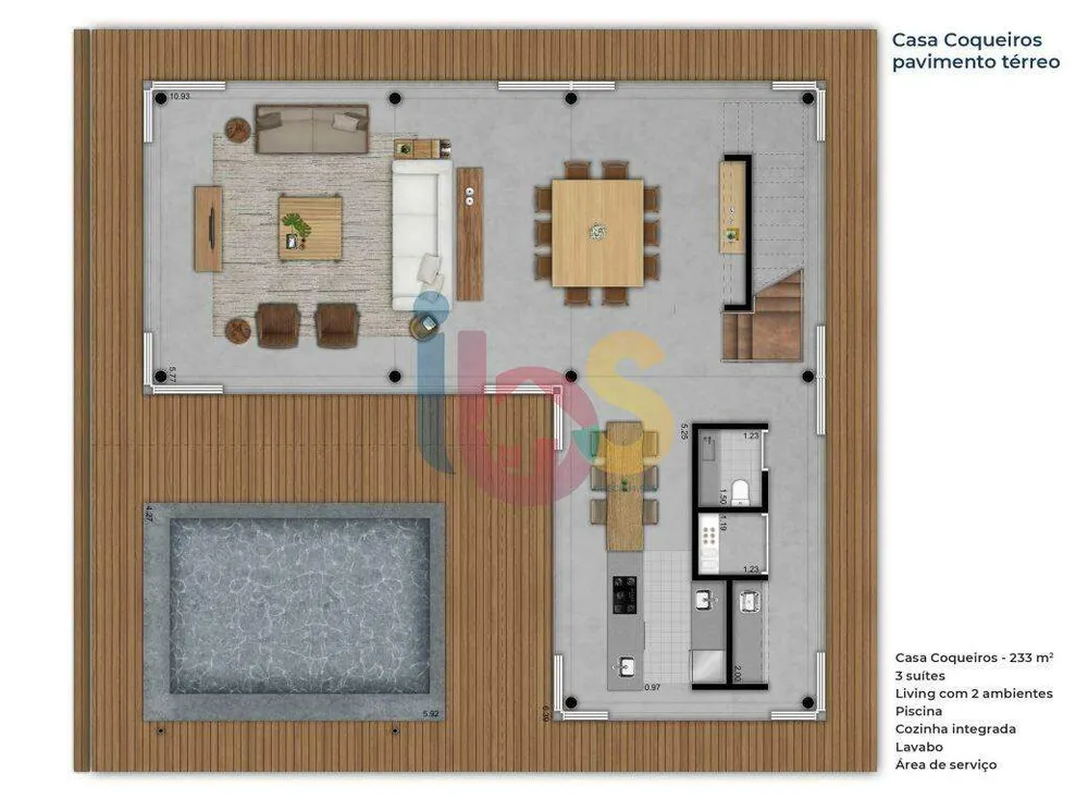 Casa, 3 quartos, 262 m² - Foto 2