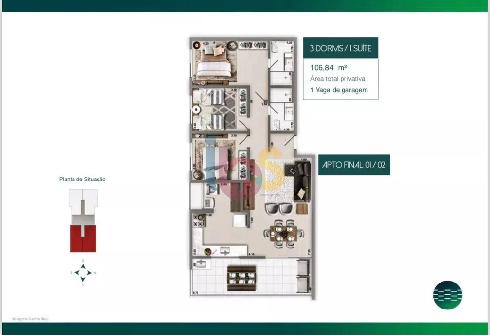 Apartamento à venda com 2 quartos, 80m² - Foto 5