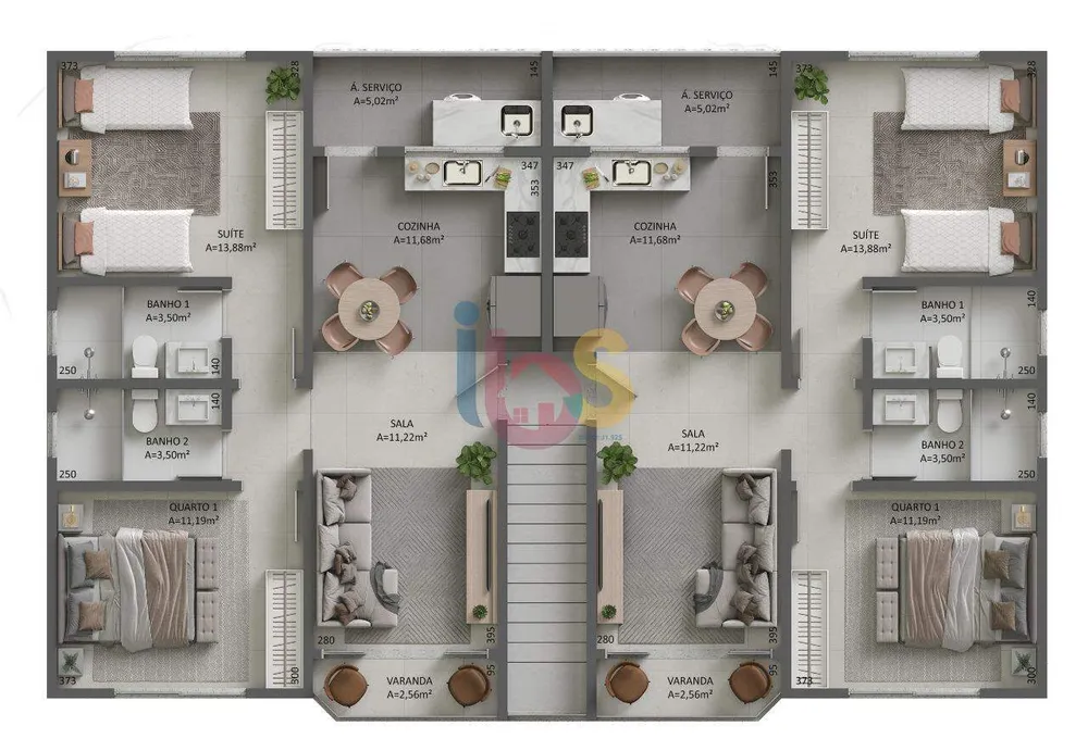 Casa, 2 quartos, 74 m² - Foto 9