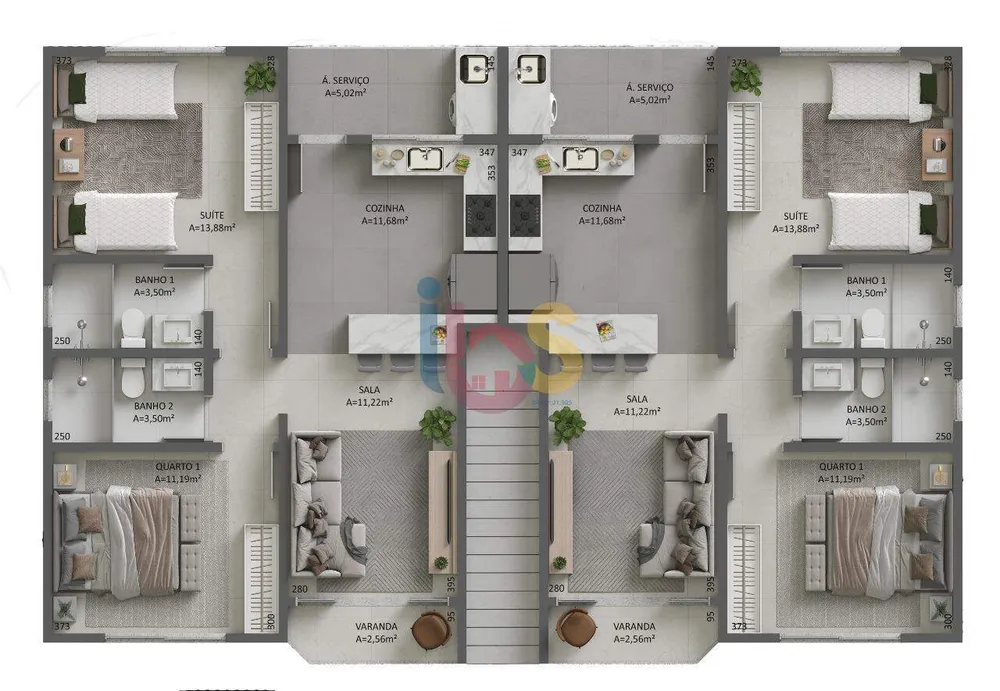 Casa, 2 quartos, 74 m² - Foto 8