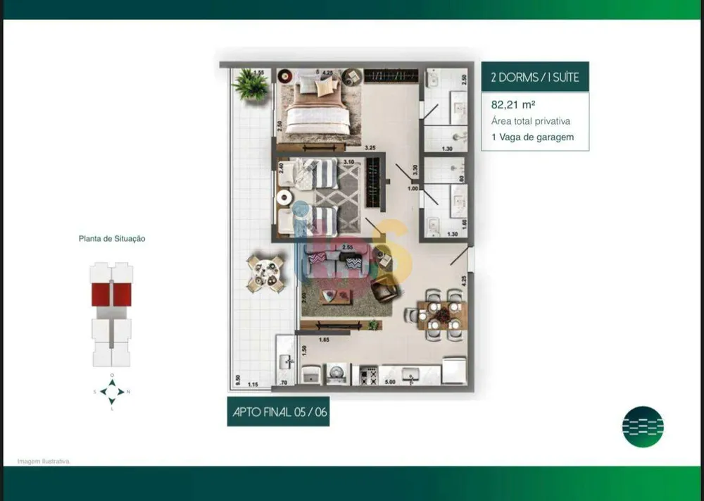 Apartamento, 2 quartos, 82 m² - Foto 12