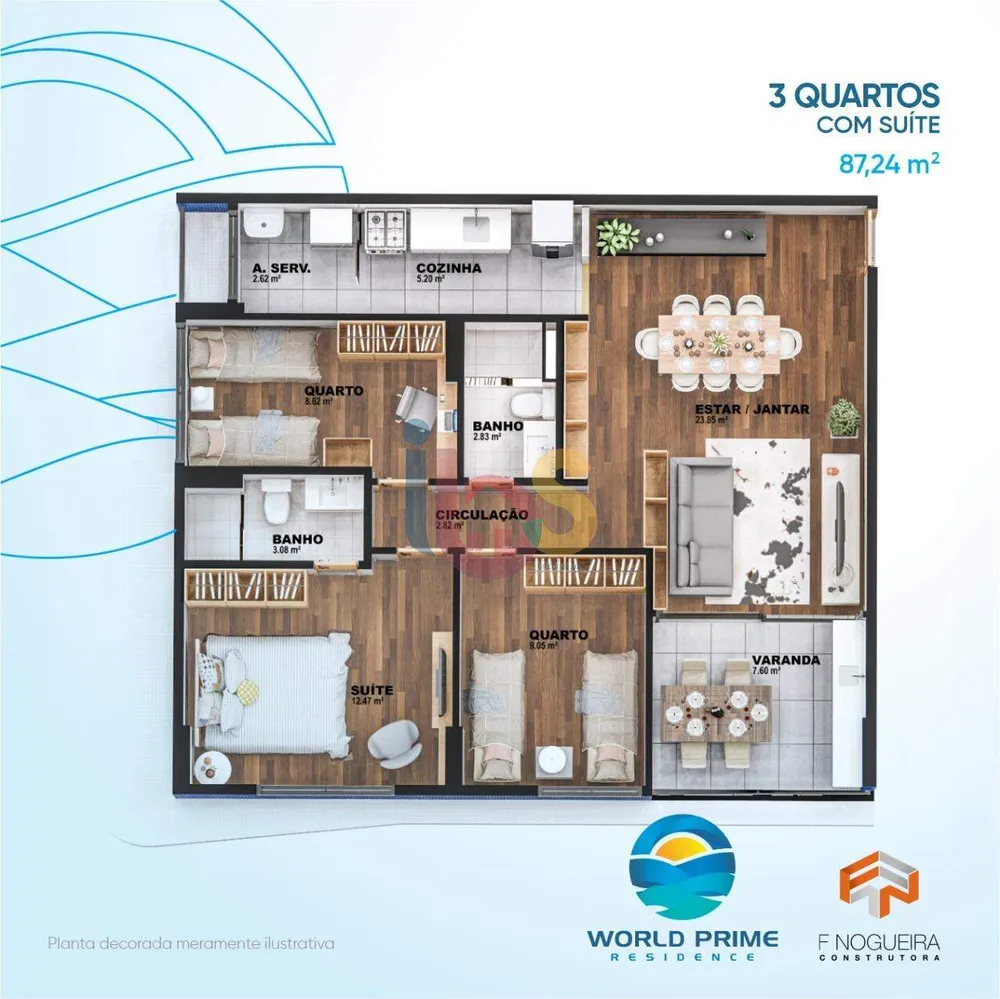 Apartamento, 3 quartos, 87 m² - Foto 6