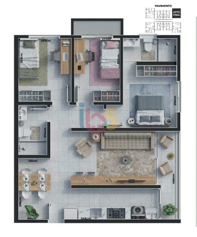 Apartamento, 2 quartos, 99 m² - Foto 12