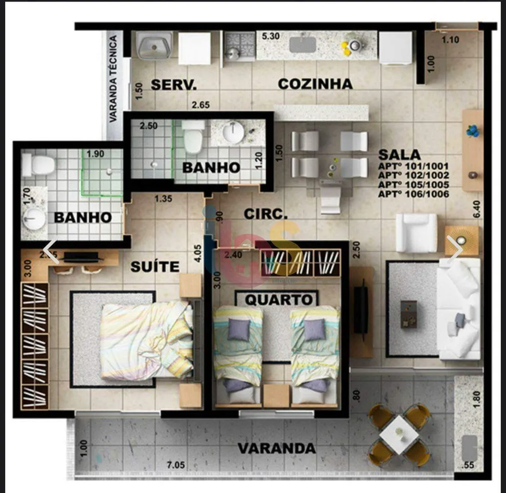 Apartamento, 2 quartos, 70 m² - Foto 16