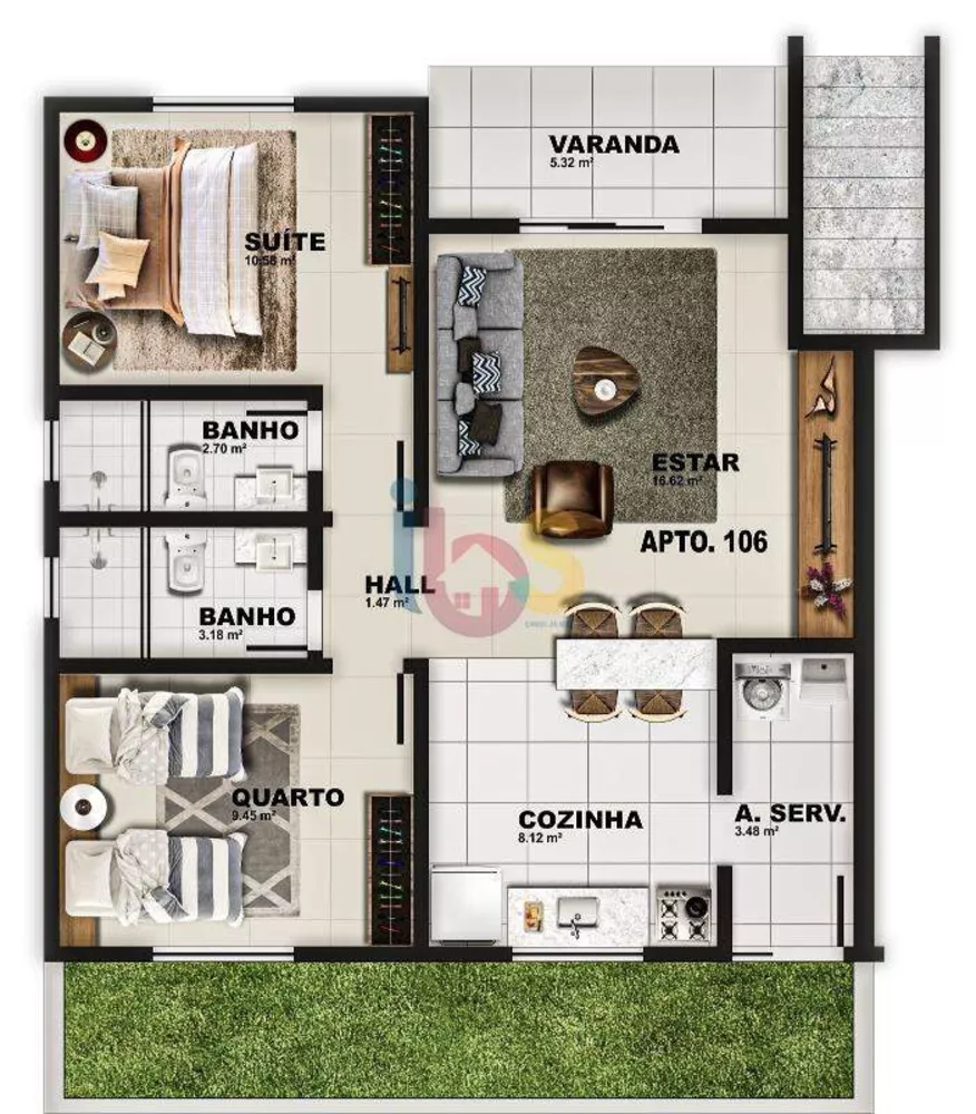 Apartamento à venda com 2 quartos, 82m² - Foto 10