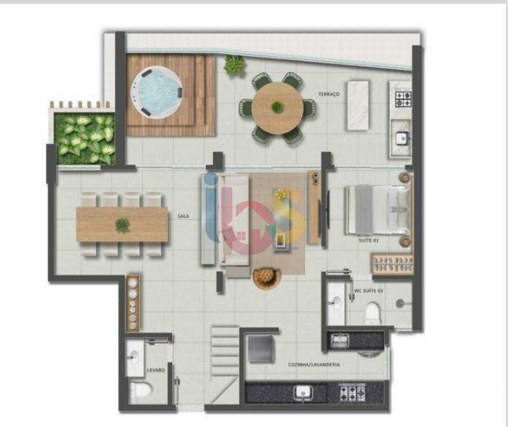 Cobertura, 3 quartos, 142 m² - Foto 1