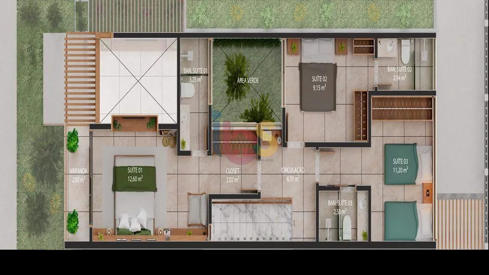Casa, 3 quartos, 187 m² - Foto 8