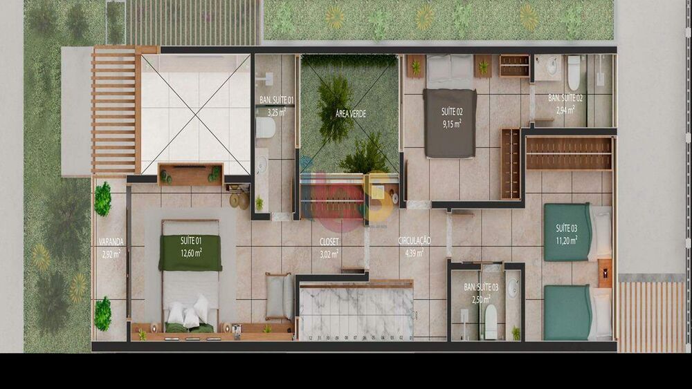 Casa, 3 quartos, 187 m² - Foto 3