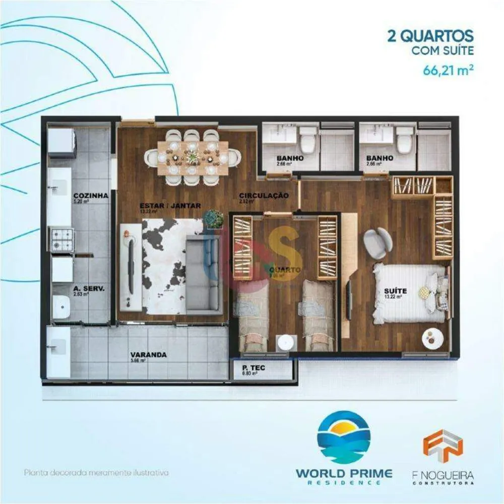 Apartamento, 2 quartos, 66 m² - Foto 4