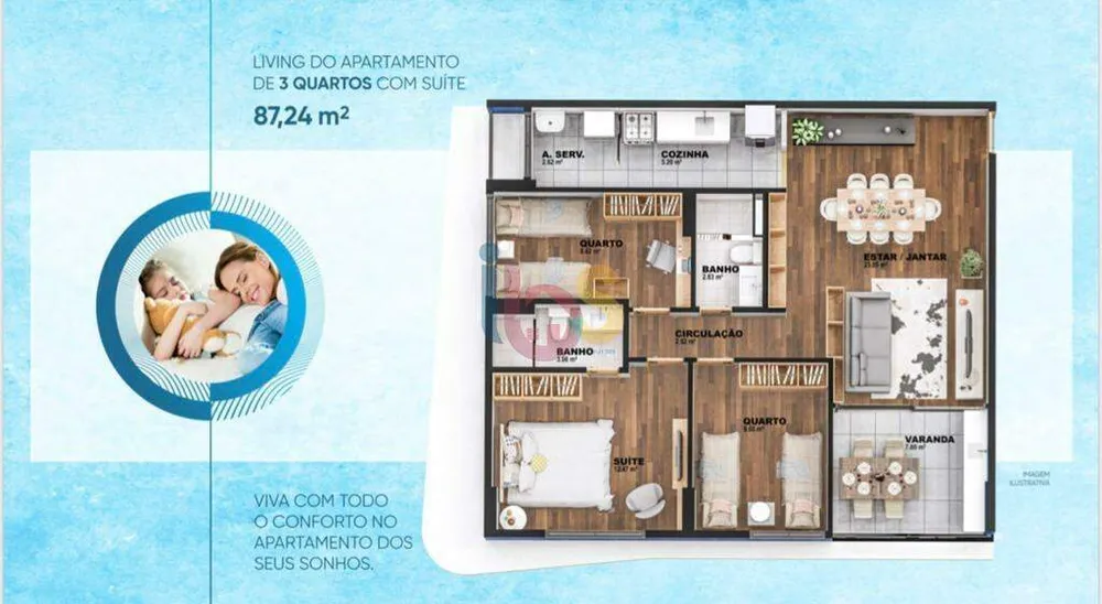 Apartamento, 3 quartos, 88 m² - Foto 12