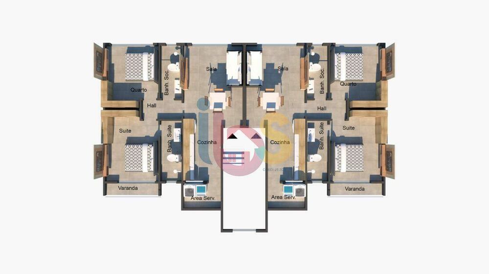 Apartamento, 1 quarto, 107 m² - Foto 9