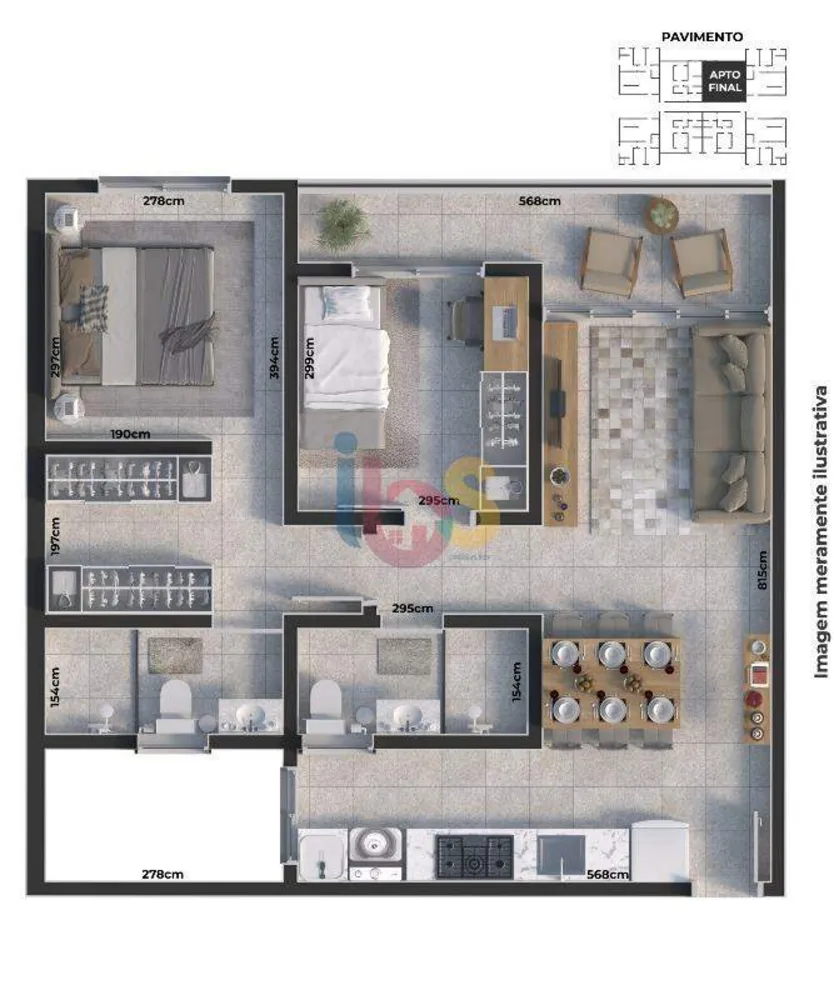 Apartamento, 3 quartos, 65 m² - Foto 8