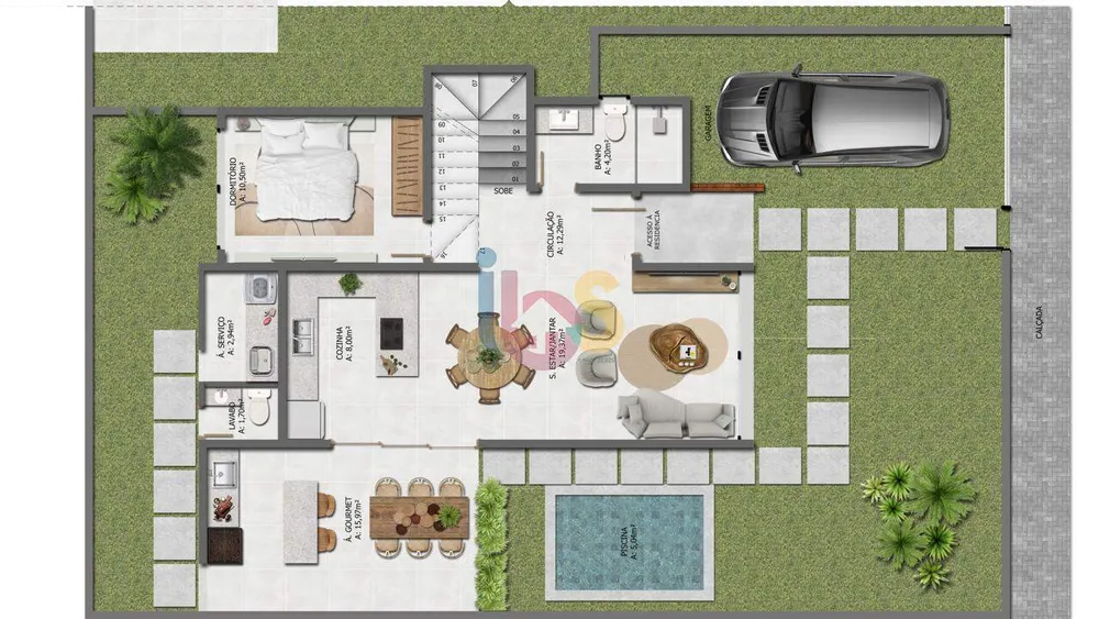 Casa, 3 quartos, 120 m² - Foto 8