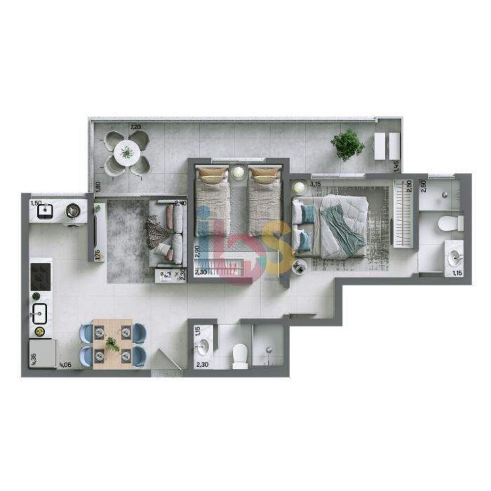 Apartamento, 2 quartos, 60 m² - Foto 10