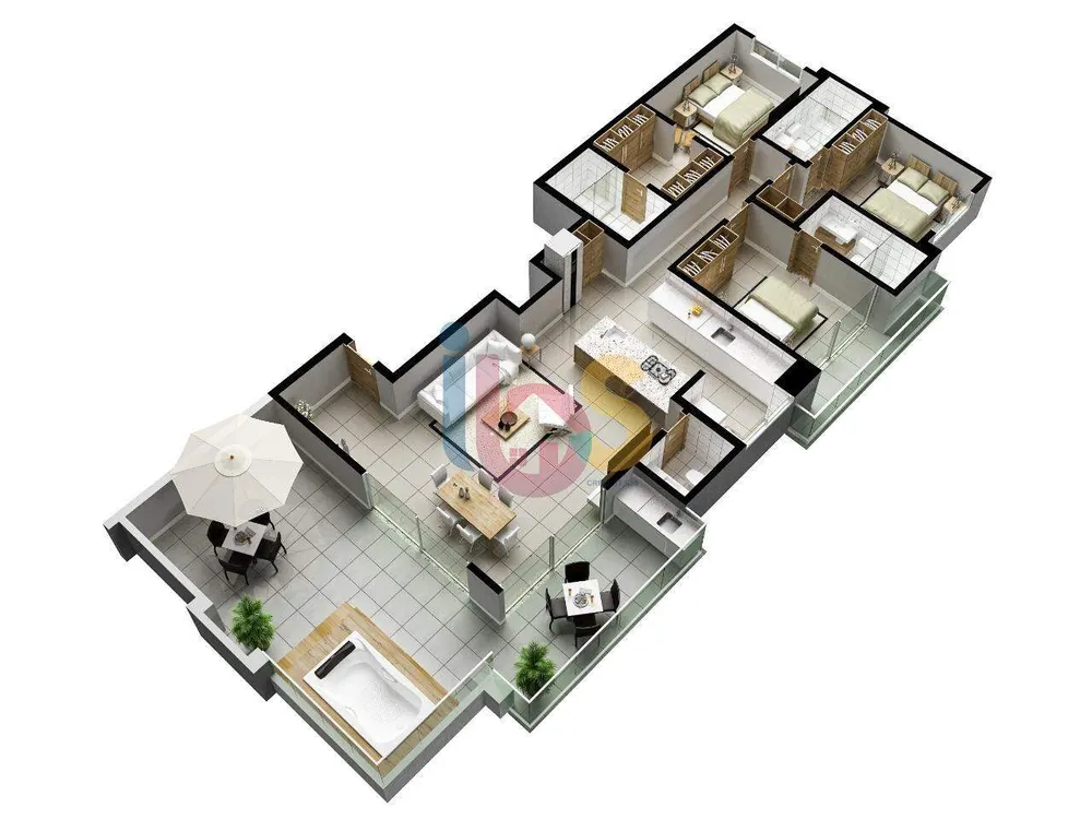 Apartamento, 3 quartos, 143 m² - Foto 8