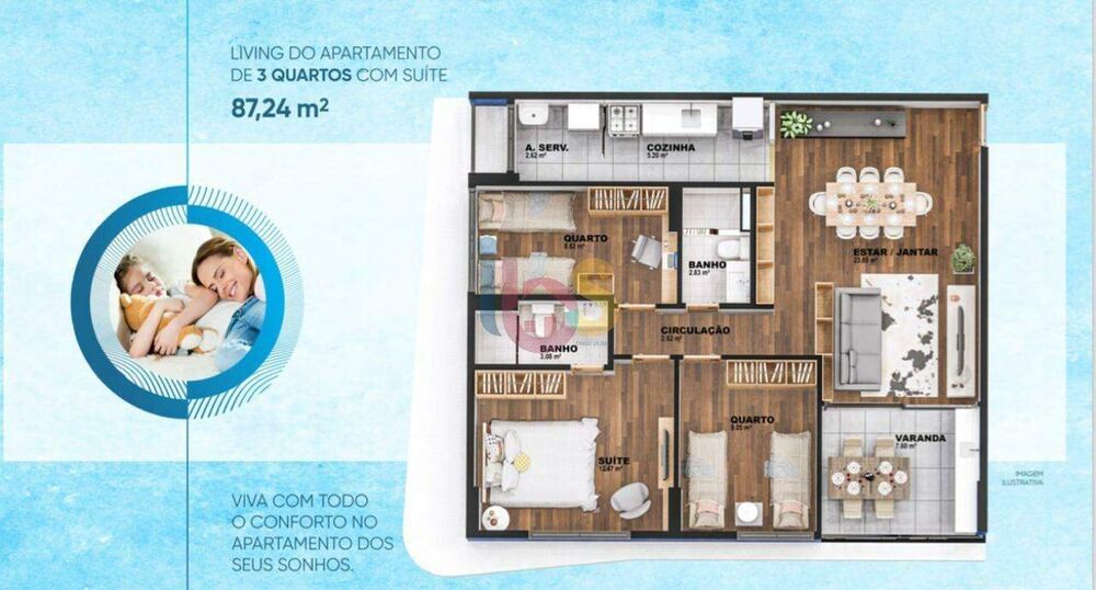 Apartamento, 3 quartos, 88 m² - Foto 8