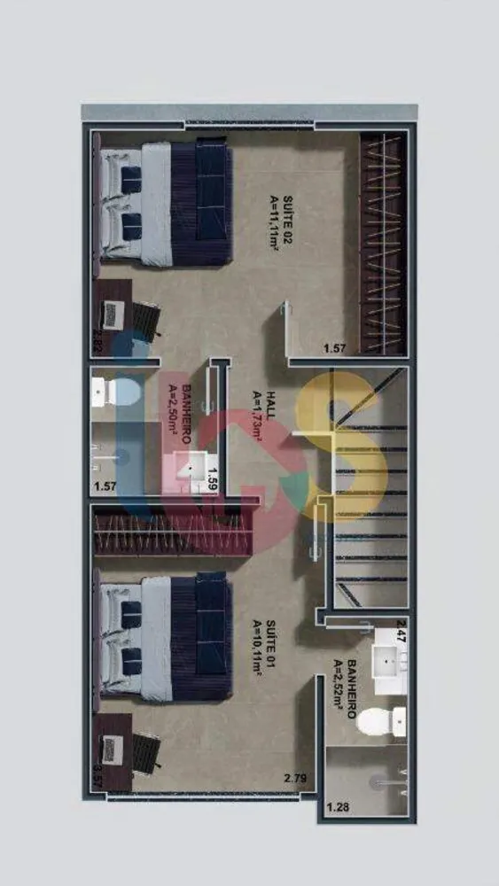 Apartamento, 2 quartos, 70 m² - Foto 4