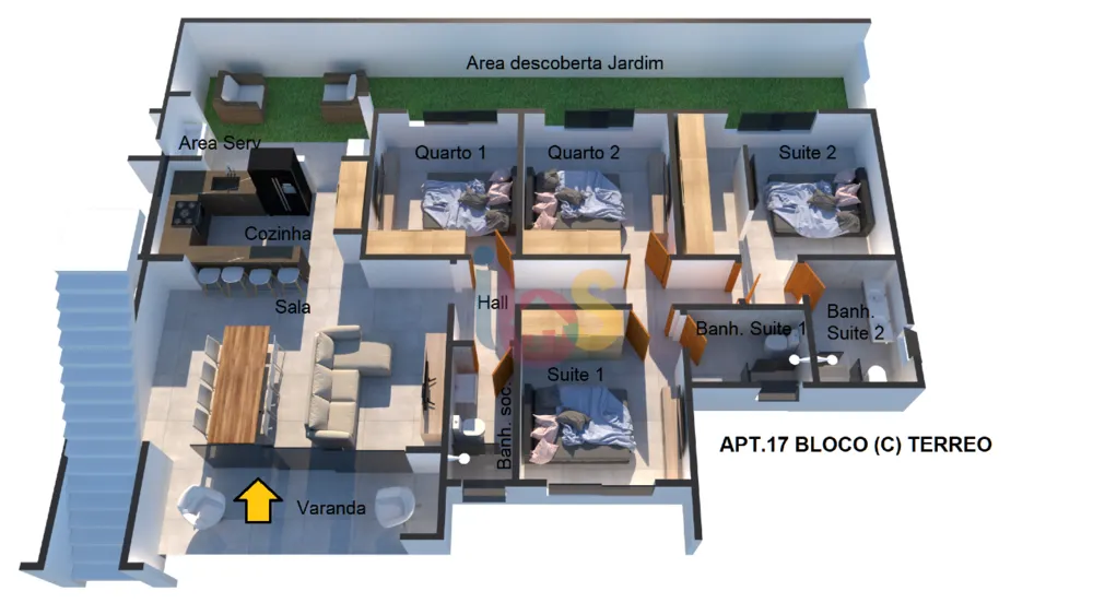 Sítio, 2 quartos, 1000 m² - Foto 2