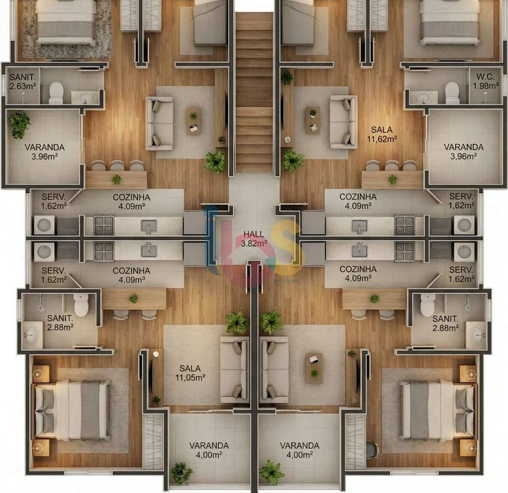 Apartamento, 1 quarto, 38 m² - Foto 5