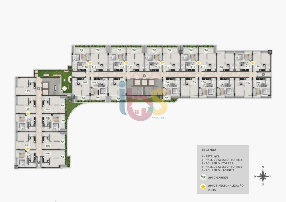 Apartamento, 1 quarto, 32 m² - Foto 2