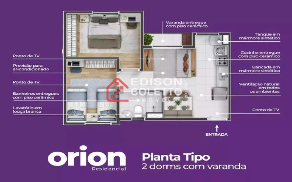 Apartamento, 2 quartos, 43 m² - Foto 14
