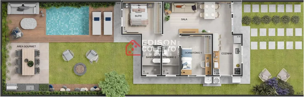 Casa, 2 quartos, 58 m² - Foto 16