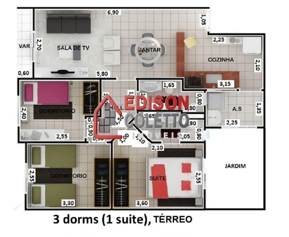 Apartamento, 3 quartos, 70 m² - Foto 12