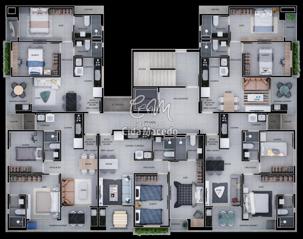 Apartamento à venda com 2 quartos, 56m² - Foto 15