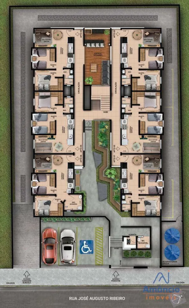 Apartamento, 2 quartos, 44 m² - Foto 3